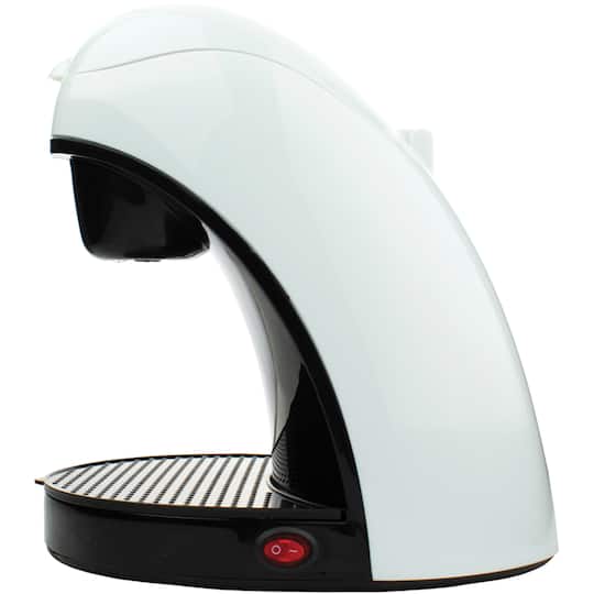 Brentwood White Single-Serve Coffee Maker with Porcelain Mug